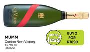 Mumm Cordon Next Victory-For 2 x 750ml