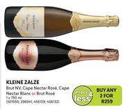 Kleine Zalze Brut NV, Cape Nectar Rose, Cape Nectar Blanc Or Brut Rose-For 2 x 750ml