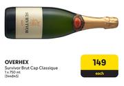 Overhex Survivor Brut Cap Classique-750ml Each