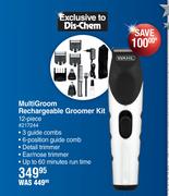 Wahl Multi Groom Rechargeable Groomer Kit 12 Piece