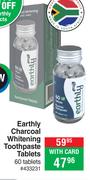 Earthly Charcoal Whitening Toothpaste Tablets 433231-60 Tablets
