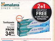 Himalaya Toothpaste Assorted-75ml Each