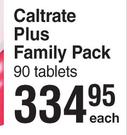 Caltrate Plus Family Pack 90 Tablets-Each