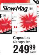 Slow Mag Capsules 60 Capsules-Each