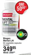 Biogen Mental Lift 60 Vegetable Capsules