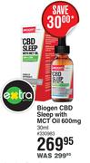 Biogen CBD Sleep With MCT Oil 600mg-30ml