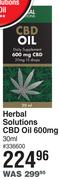 Herbal Solutions CBD Oil 600mg-30ml