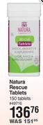 Natura Rescue Tablets 150 Tablets