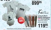 Ki Coco Long & Short Sleeve Babygrow Or Dummystrap-Each