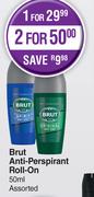 Brut Anti-Perspirant Roll-On Assorted-For 1 x 50ml