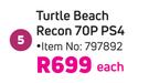 Turtle Beach Recon 70P PS4-Each