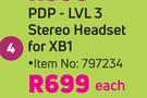 PDP-LVL 3 Stereo Headset For XB1-Each