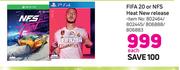 PS4 FIFA 20 Or Xbox One NFS Heat New Release-Each