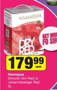 Namaqua Smooth Dry Red Or Johannisberger Red-5L Each
