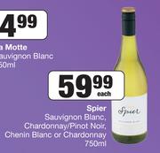 Spier Sauvignon Blanc,Chardonnay/Pinot Noir,Chenin Blanc Or Chardonnay-750ml Each
