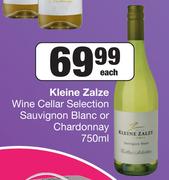 Kleine Zalze Wine Cellar Selection Sauvignon Blanc Or Chardonnay-750ml Each