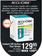 Accu-Chek Instant Or Active Test Strips 50 Strips-Each