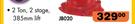 Autogear Dome Jacks 2 Ton, 2 Stage, 385mm Lift JB020
