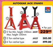 Autogear 6 Ton Ratchet Type Jack Stands JAS6T-Per Pair
