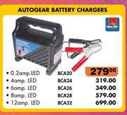 Autogear 0.2 AMP.LED Battery Chargers BCA20