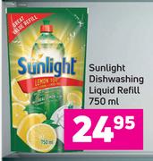 Sunlight Dishwashing Liquid Refill-750ml