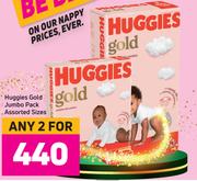 Huggies Gold Jumbo Pack Assorted Sizes-For 2