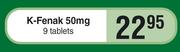 K-Fenak 50mg-9 Tablets
