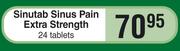 Sinutab Sinus Pain Extra Strength-24 Tablets