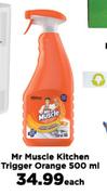 Mr Muscle Kitchen Trigger (Orange)-500ml Each