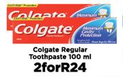 Colgate Regular Toothpaste-For 2 x 100ml