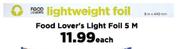 Food Lover's Light Foil 5m-Each