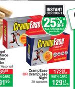 Cramp Ease Or Cramp Ease Night 30 Capsules-Each
