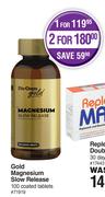 Dis-Chem Gold Magnesium Slow Release 100 Coated Tablets