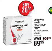 Lifestyle Health Electrolyte Fizzy 30 Effervescent Tablets