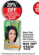 Natur Vital Coloursafe Permanent Hair Colour Assorted Shades