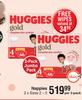 Huggies Gold Nappies (Sizes 2-5)-Per 2 Pack