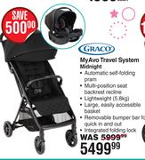 Graco My Avo Travel System  (Midnight)