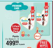 Pampers Premium Care Pants (Sizes 3-6)-Per  2 Pack