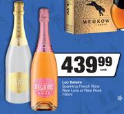 Luc Belaire Sparkling French Wine Rare Or Rare Rose-750ml Each