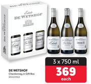 De Wetshof Chardonnay In Gift Box-3 x 750ml