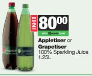 Appletiser Or Grapetiser 100% Sparkling Juice-For Any 2 x 1.25Ltr