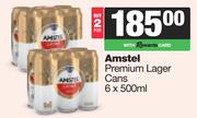 Amstel Premium Lager Cans-For 2 x 6 x 500ml