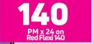 Tecno Pop 7 Smartphone-On Red Flexi 140
