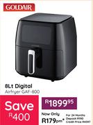 Goldair 8Ltr Digital Airfryer GAF 800