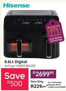 Hisense 8.6Ltr Digital Airfryer H09AFBK2S5