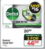 Dettol Soap Bar-For 3 x 175g