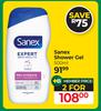 Sanex Shower Gel-For 2 x 500ml