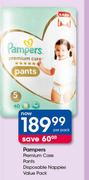 Pampers Premium Care Pants Disposable Nappies Value Pack-Per Pack