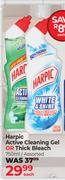 Harpic Active Cleansing Gel Or Thick Bleach Assorted-750ml Each