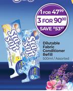 Sta Soft Dilutable Fabric Conditioner Refill Assorted-500ml
